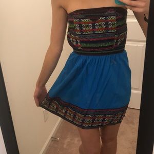 UO Strapless patterned dress